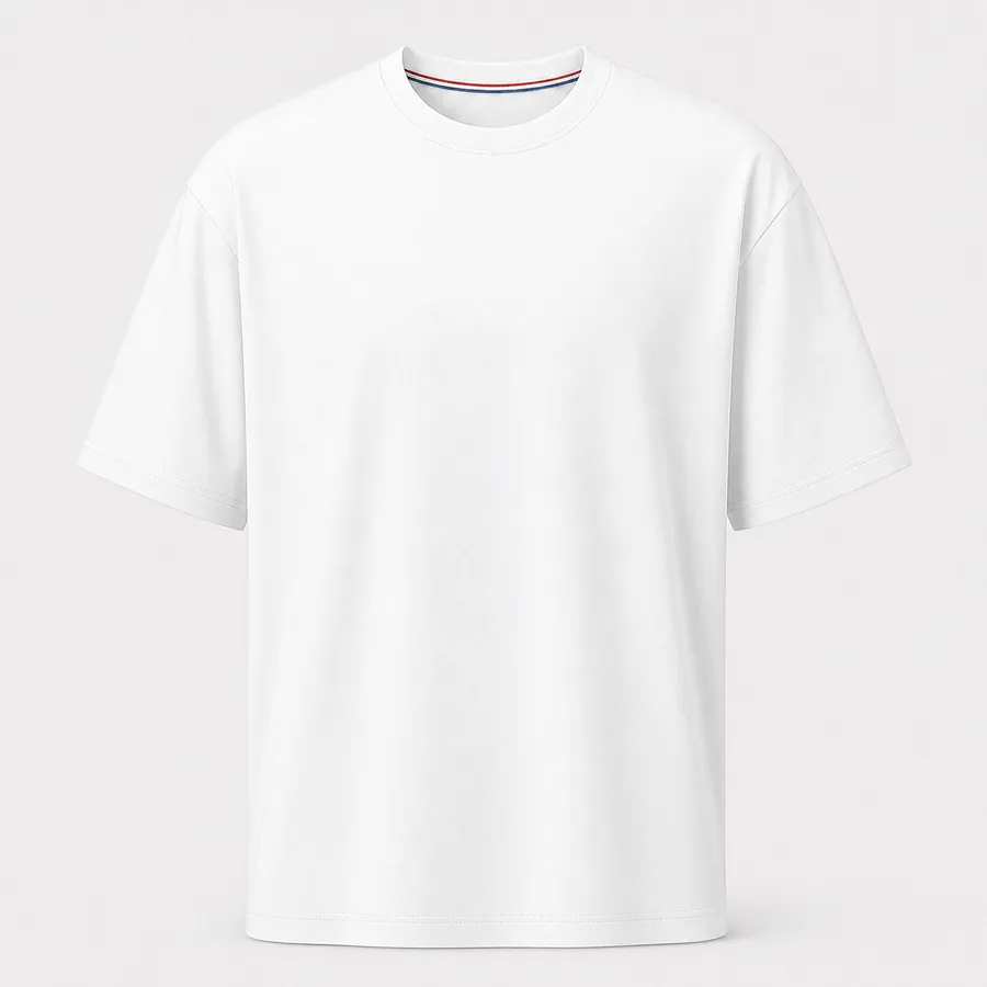 White 205 gsm CrewGleam comfort-blend T-shirt