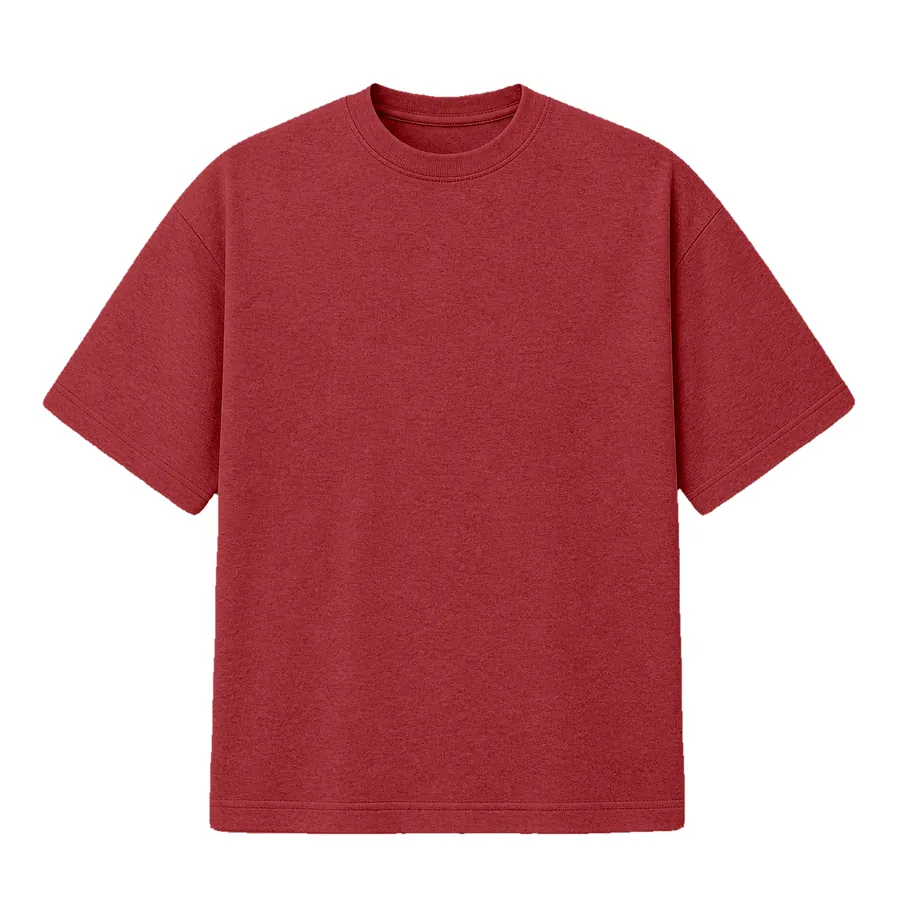 Red 320 gsm CrewGleam heavyweight cotton T-shirt