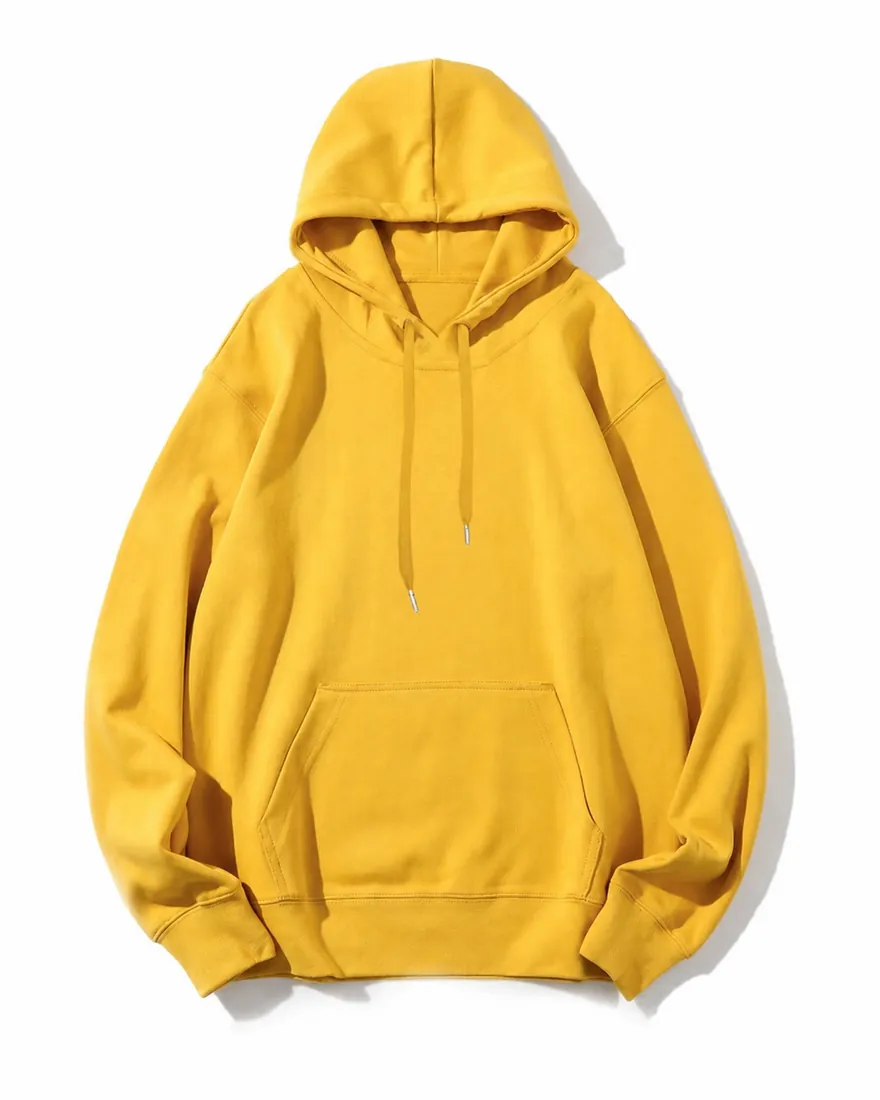 Yellow CrewGleam pullover hoodie